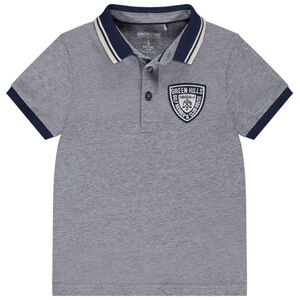 Poloshirt met korte mouwen en patch jongens 