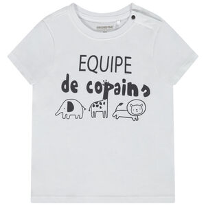 T-shirt manches courtes print fantaisie pour bébé garçon 