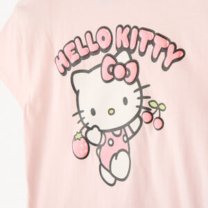 T-shirt manches courtes print pailleté Hello Kitty fille 