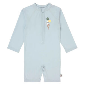 Badpak met lange mouwen T92 (19-24 maanden) Ice Cream Illusion Blue 