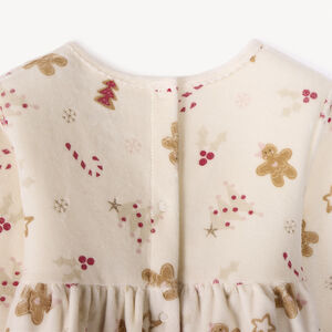 Pyjama kerst 2-in-1 effect van fluweel voor meisjes 