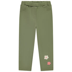 Effen boxershort met geborduurd patch voor baby meisje 