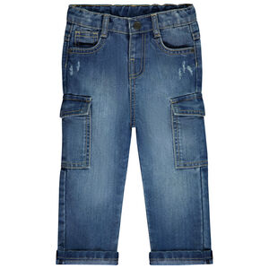 Jean cargo effet used pour bébé garçon 