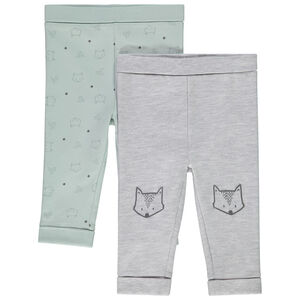 Lot de 2 caleçons en molleton motifs renard pour bébé 