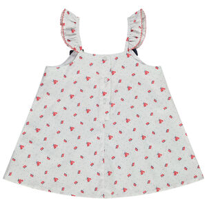 Top met ruches en bloemenprint voor baby meisje 