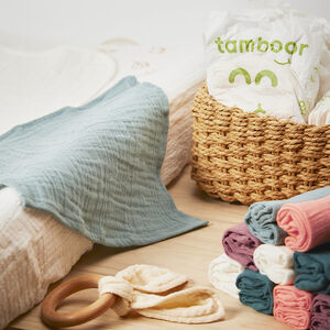 Set van 5 tetra handdoeken 25 x 25 cm 