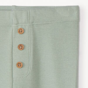 Geribde effen boxershort met knoppen voor baby meisjes 