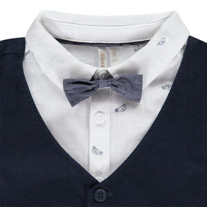 Drie-delige set met vlinderdas voor babyjongen 