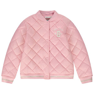 Bomber matelassé patchs London fille 
