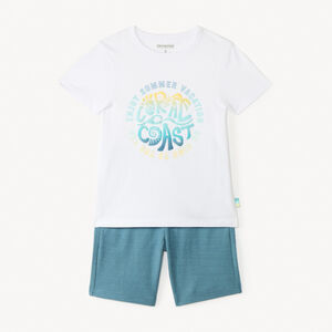 Ensemble court 2 pièces t-shirt et bermuda pour garçon 