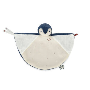 Doudou manchot bleu 