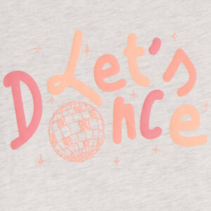 T-shirt manches courtes printé à paillettes fille 