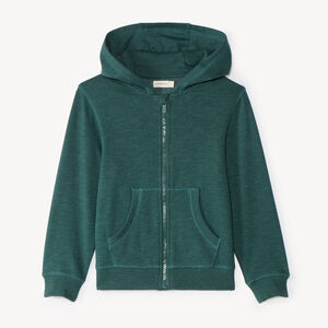 Gilet met rits en capuchon van fleece voor jongens 