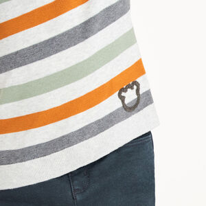 Pull bébé garçon en tricot à rayures 