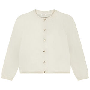 Gilet en tricot uni et lurex pour fille 