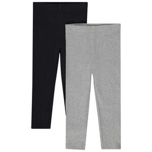 Lot de 2 caleçons côtelés unis pour bébé fille 