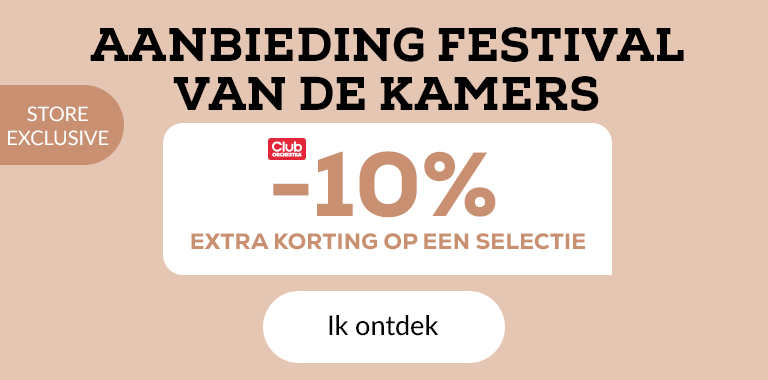 AANBIEDING FESTIVAL VAN DE KAMERS -10% extra korting op een selectie