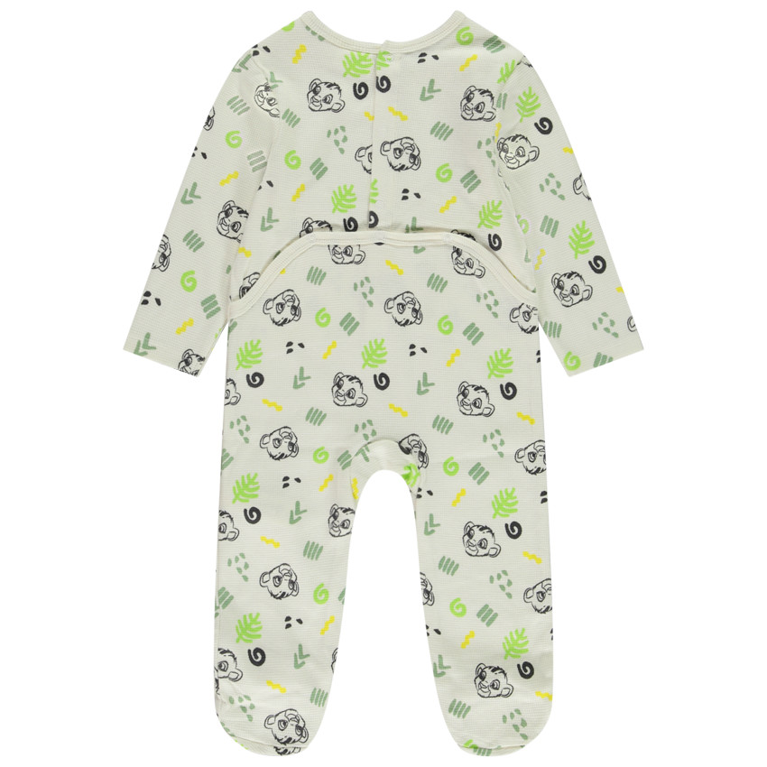 Pyjama met honingraatprint van Simba Disney voor babyjongen met verschillende openingen afhankelijk van de leeftijd 