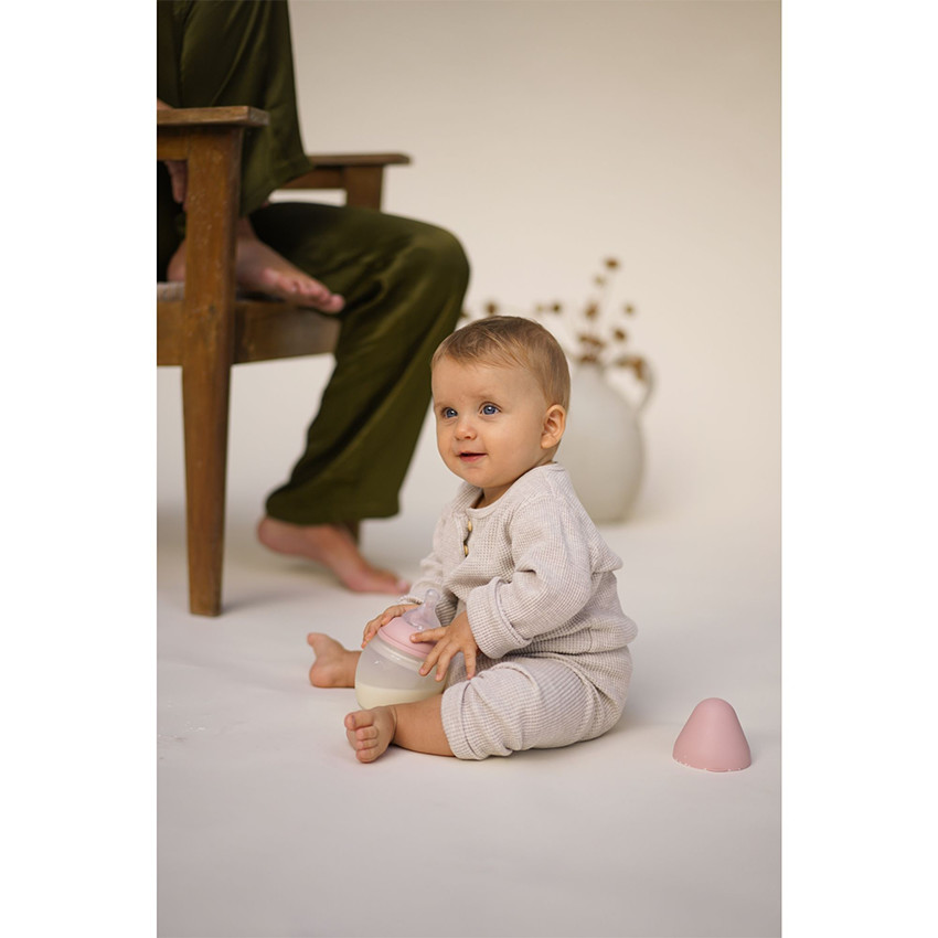 Zuigfles silicone 150 ml speen slow flow Blush 