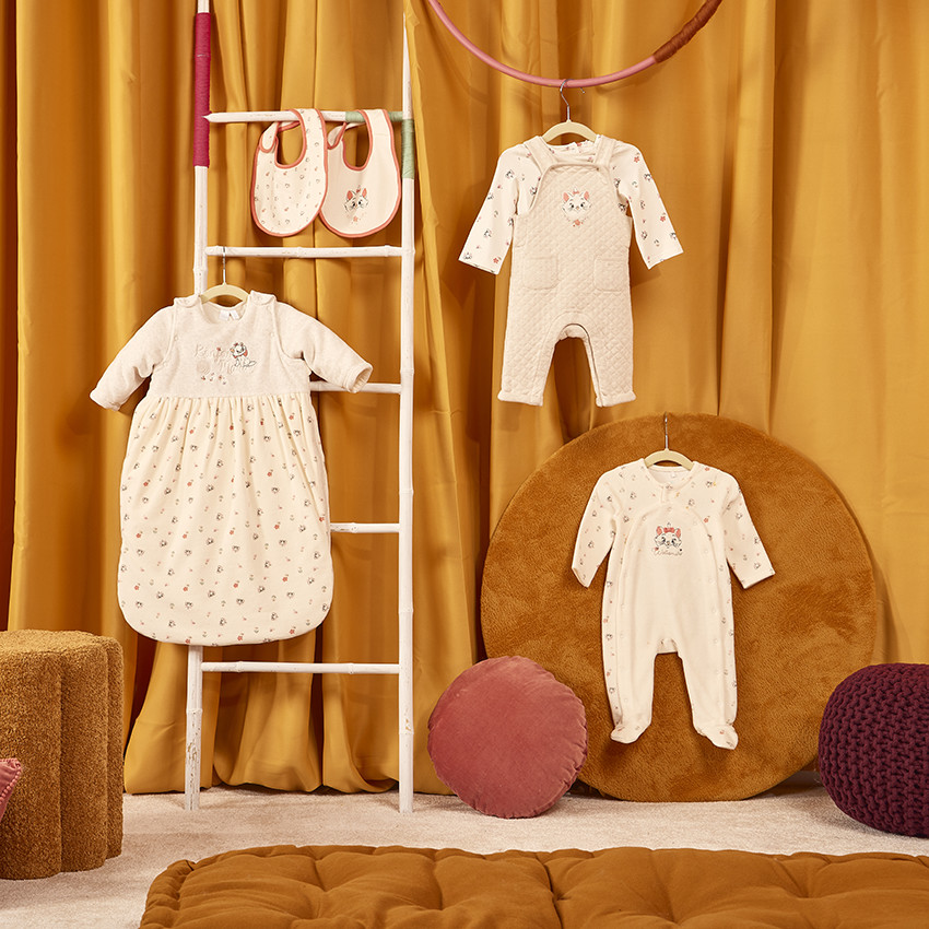 Dors-bien en velours imprimé Marie Disney pour bébé fille 