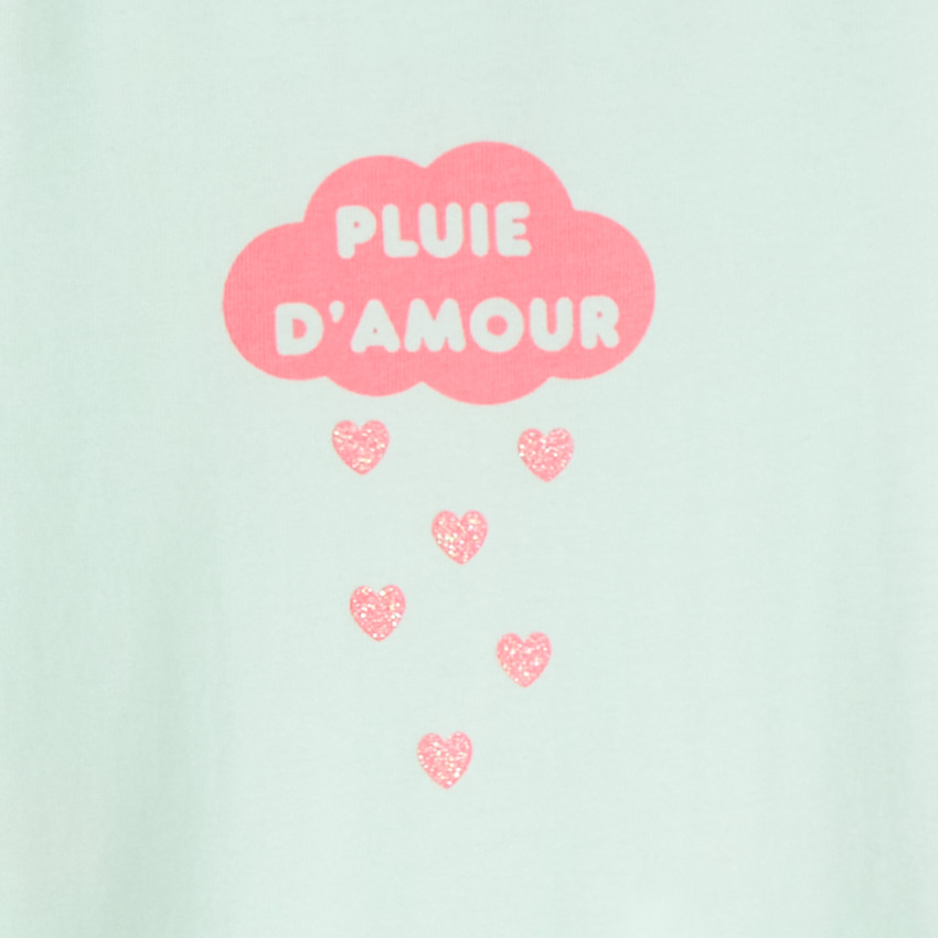 Dors-bien jersey met fantasiedruk voor meisjes baby 