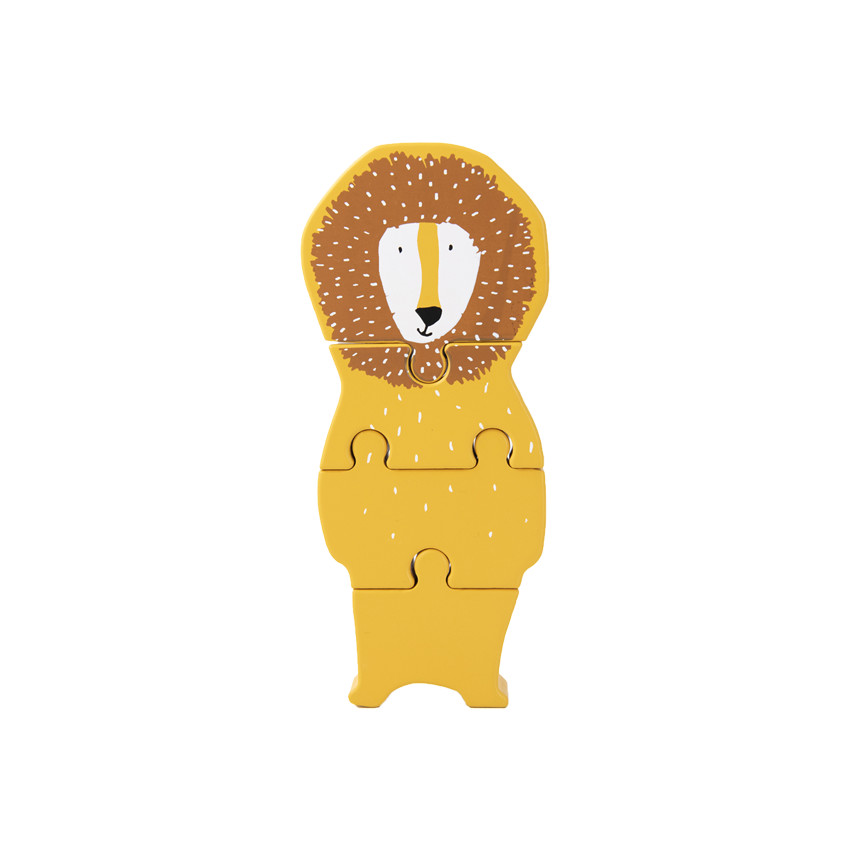 Puzzle formes animaux en bois - Mr Lion 