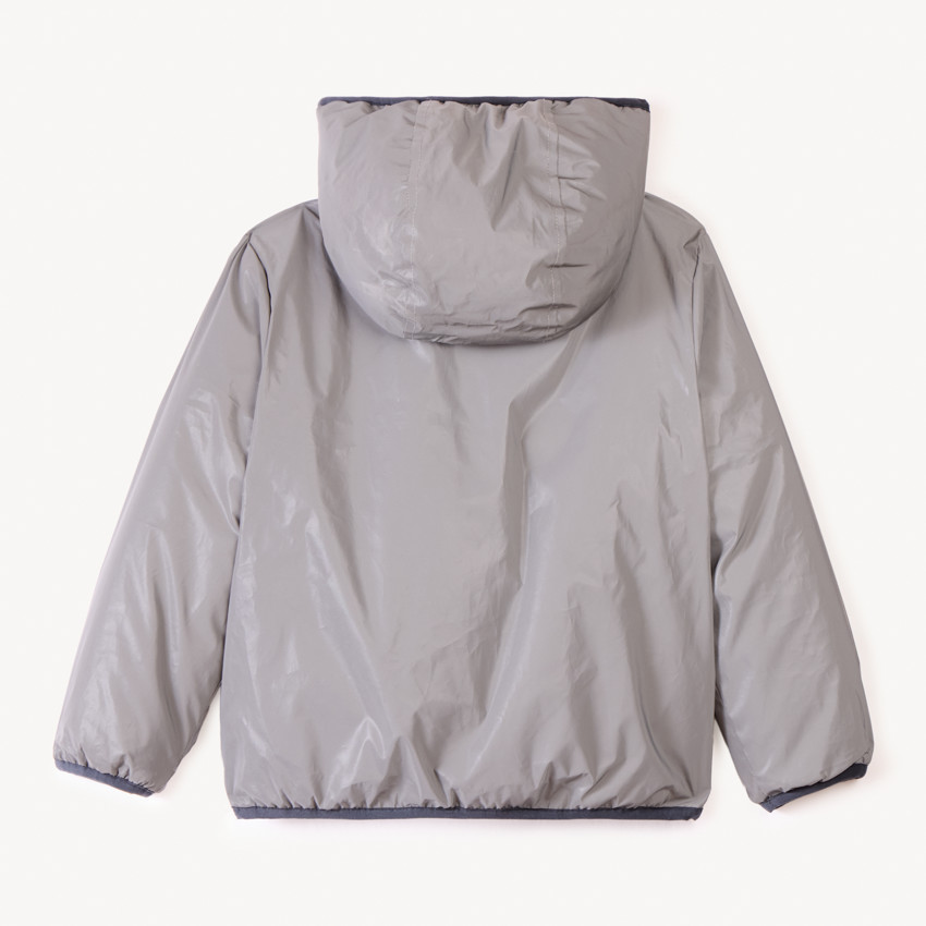 Reversibel gewatteerd reflecterend windjack voor jongens 