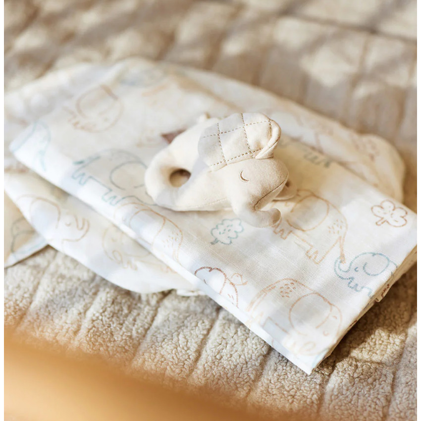 Tetra doek Small - 70x70 cm - Elephant Tales - 3 stks 