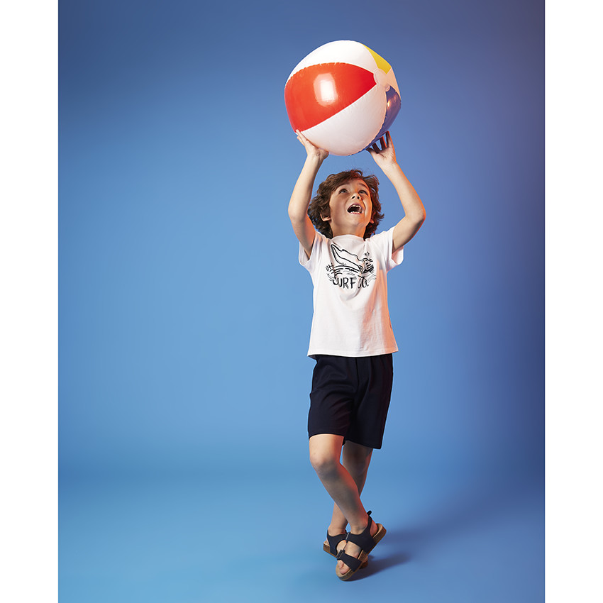 Ensemble court 2 pièces t-shirt print surf pour garçon 