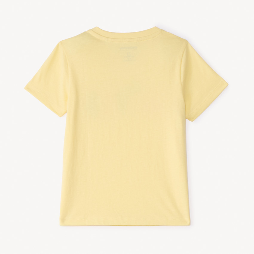 T-shirt manches courtes uni print fantaisie pour bébé garçon 