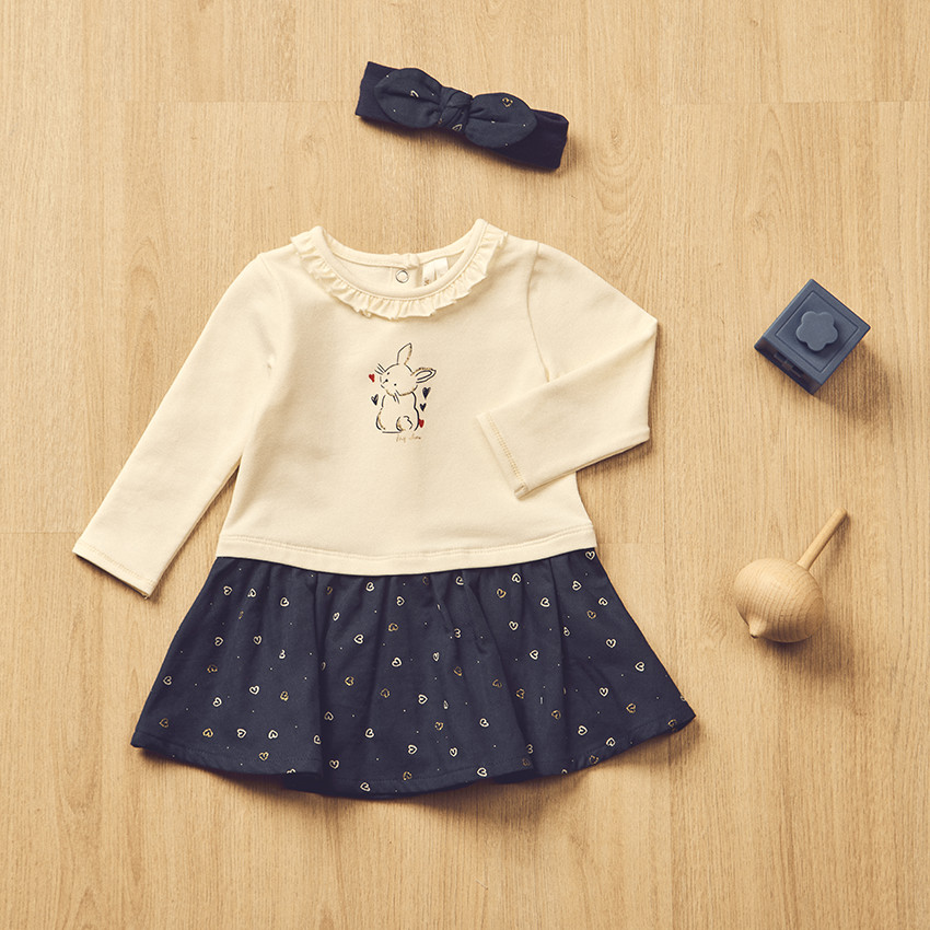 Hoge hoofdband met pailletten harten voor meisjes 