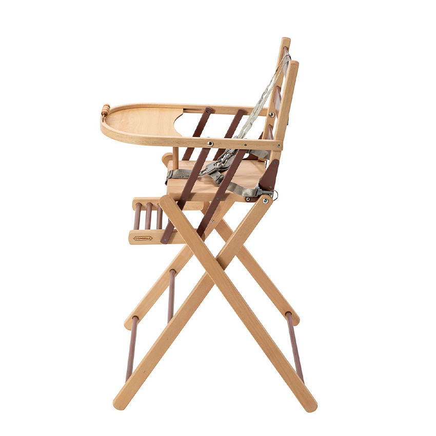 Chaise haute pliante Sarah hybride vieux rose 