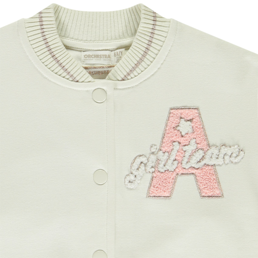 Veste Teddy en molleton effet colorblock pour fille  