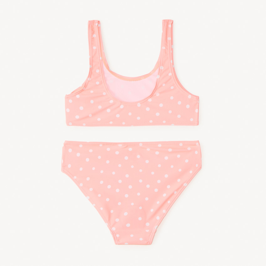 Maillot de bain 2 pièces à pois brassière + culotte pour fille 