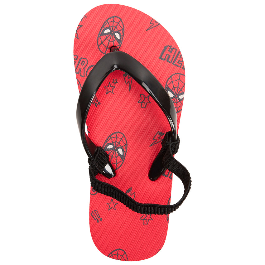 Tongs imprimé Spider-Man Marvel pour garçon avec lanière selon la pointure 