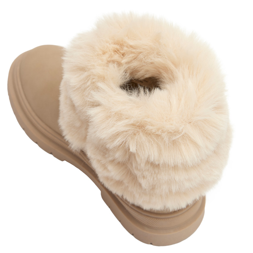 Laarsjes met rits en bont voor meisjes 