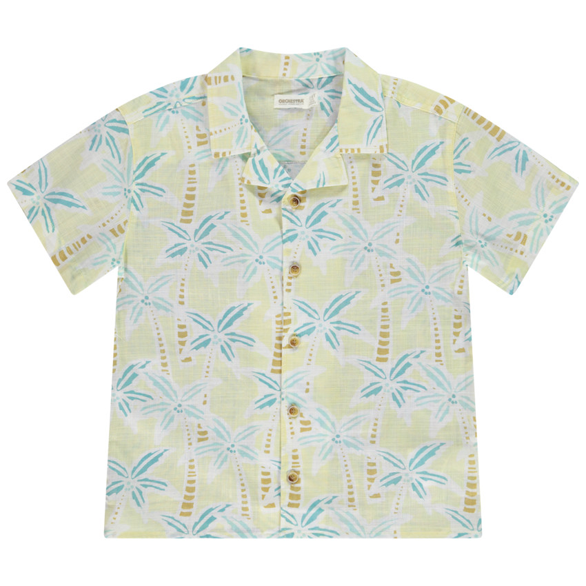 Korte mouwen shirt met palmbomen voor jongen 