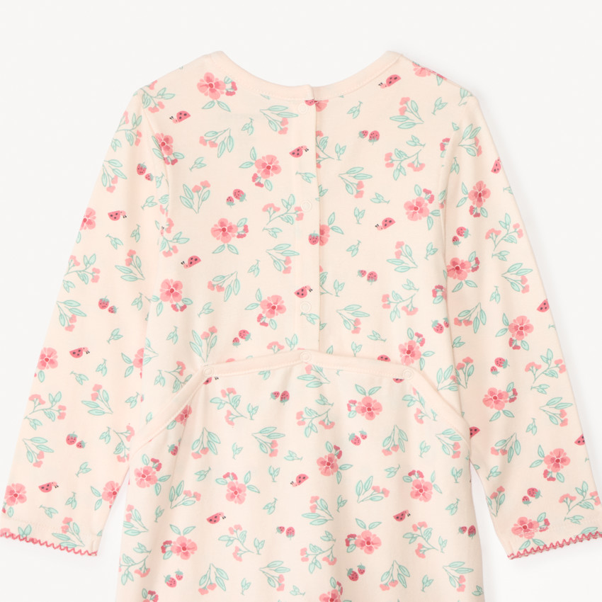 Lot de 3 dors-bien légers motif fantaisie printanier pour bébé fille (ouvertures différentes selon l'âge) 