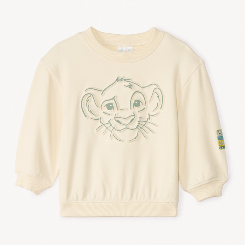 Sweat gebreid Simba Disney in reliëf voor jongensbaby 