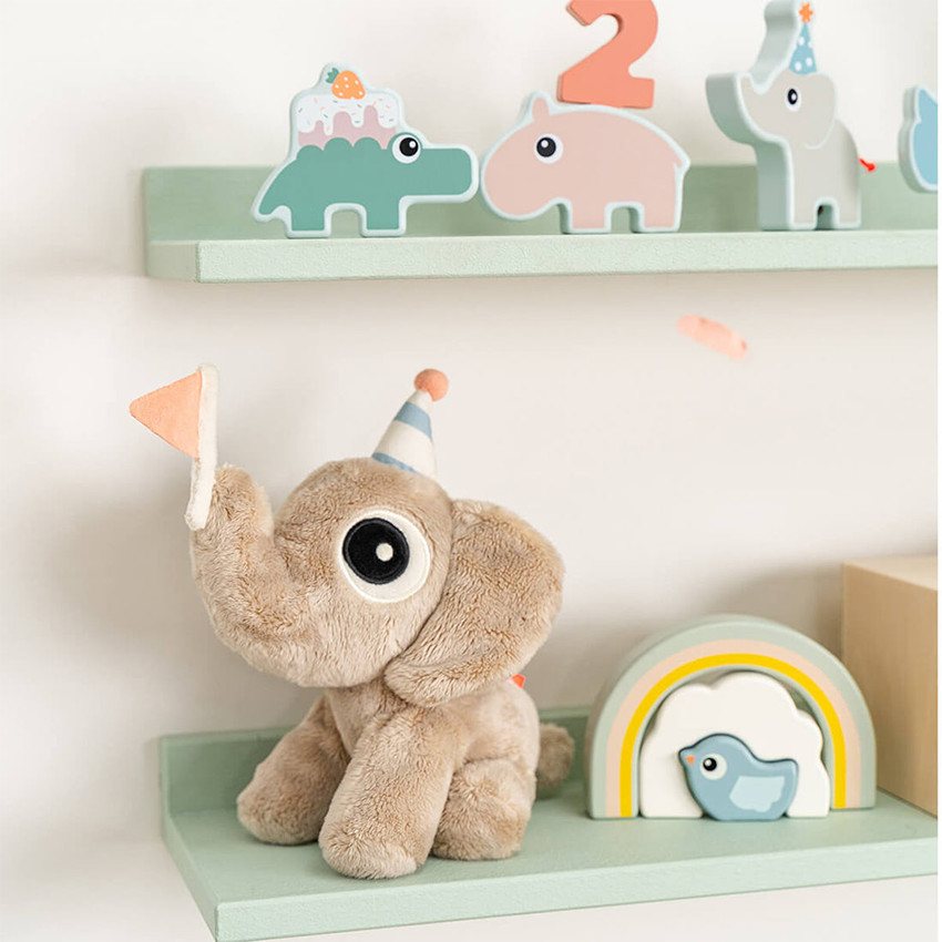 Geschenkdoos 3D-Knuffel Elphee Zand 