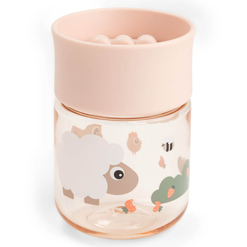 Oefenbeker rand 360° Tiny Farm Roze 