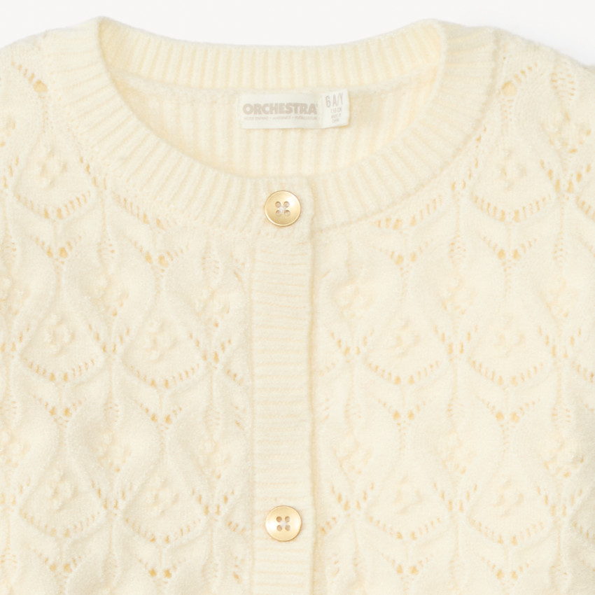 Gilet en tricot fantaisie pour fille 