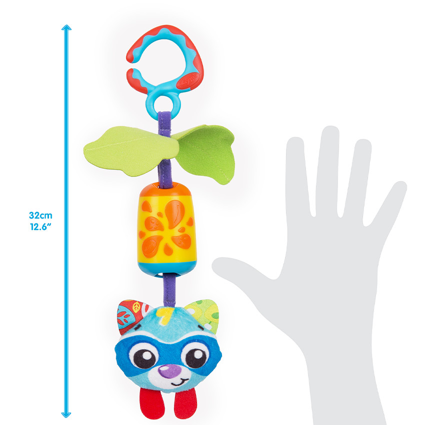 Peluche d’activité – Cheeky Chimes Rocky Racoon 