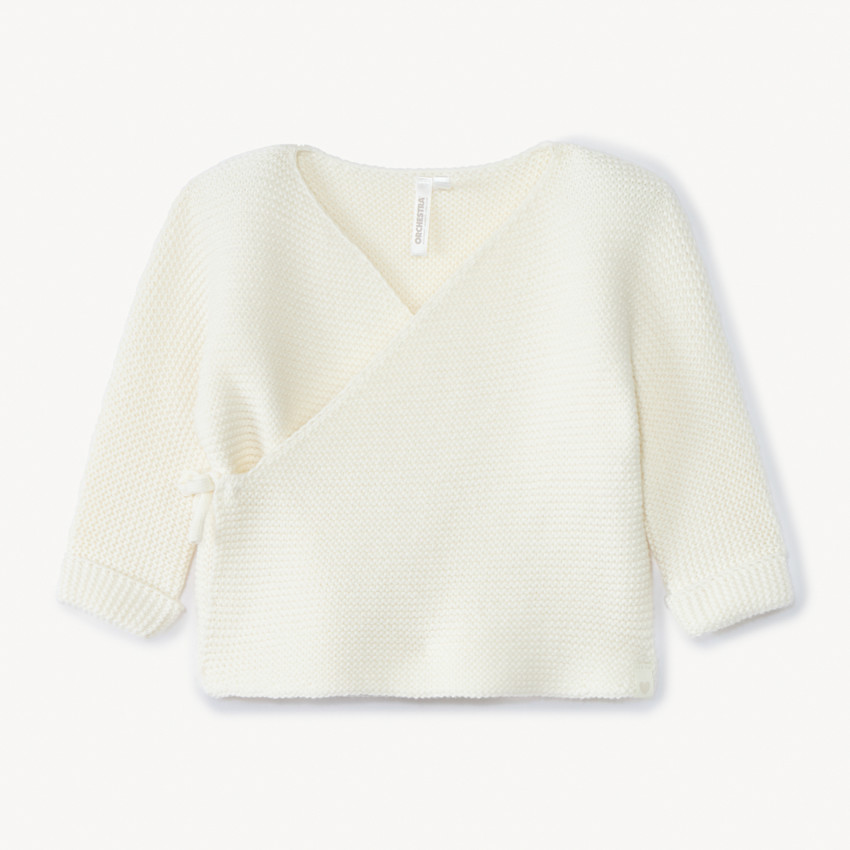 Gebreid vestje in schuimsteek, effen, voor meisjes 