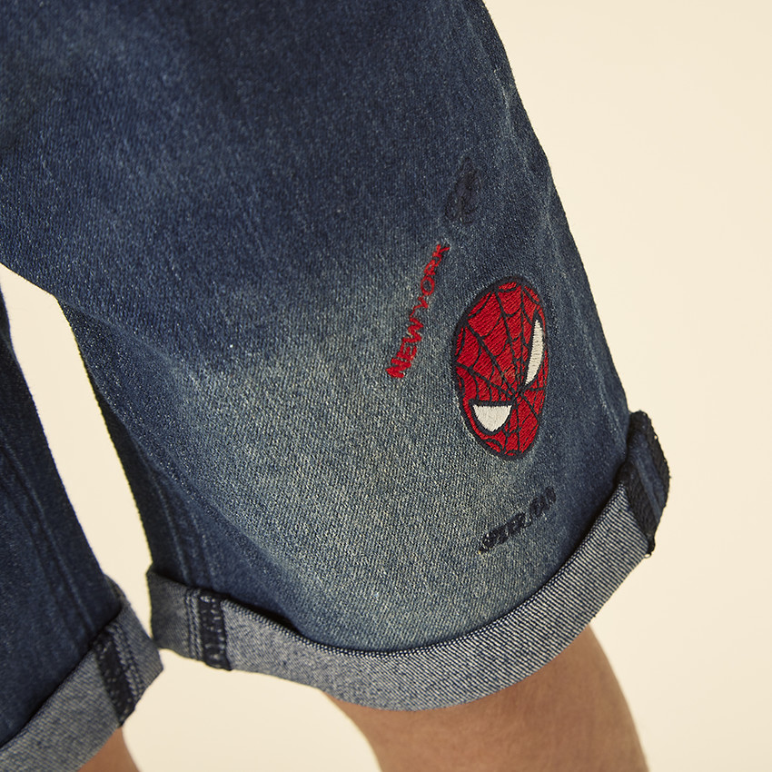 Bermuda met reliëfpatroon van Spider-Man Marvel voor jongen 