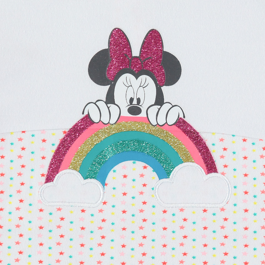 Onesie van jersey met glitterende Minnie-print (Disney) 