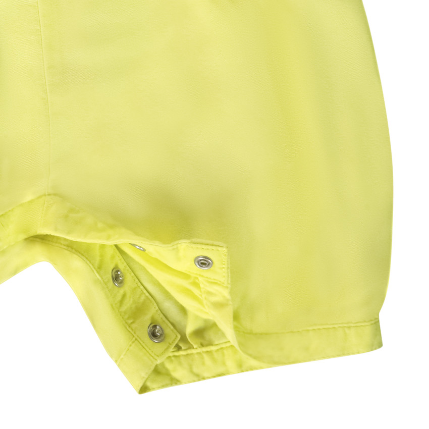 Korte jumpsuit met kersen borduursel voor meisjes 