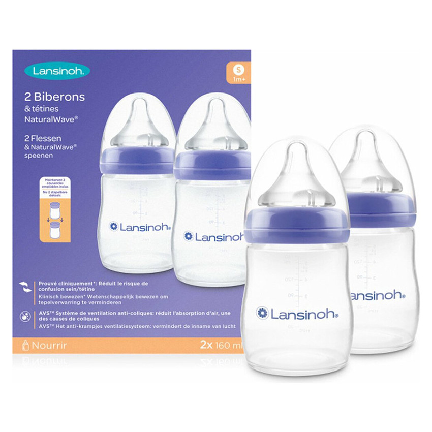 Zuigflessen PP NaturalWave – 2 STKS – 160 ml 
