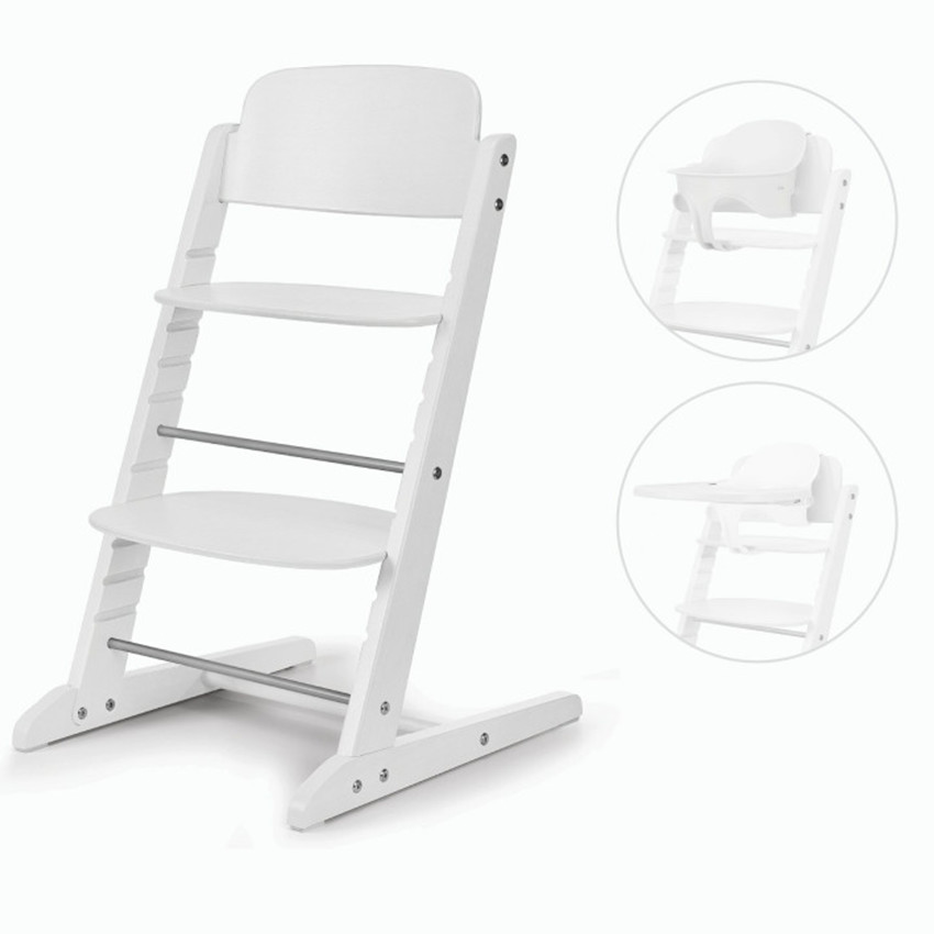 Hoge kinderstoel Iris 3-in-1 All White 