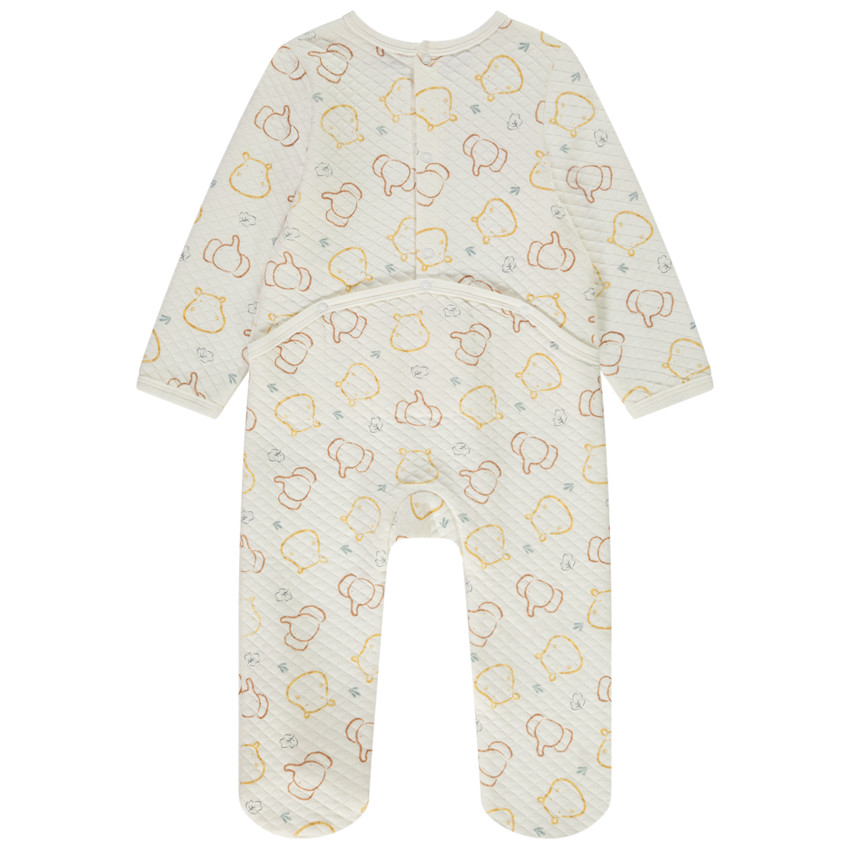 Pyjama bedrukt met dieren voor baby jongen met verschillende openingen afhankelijk van de leeftijd 